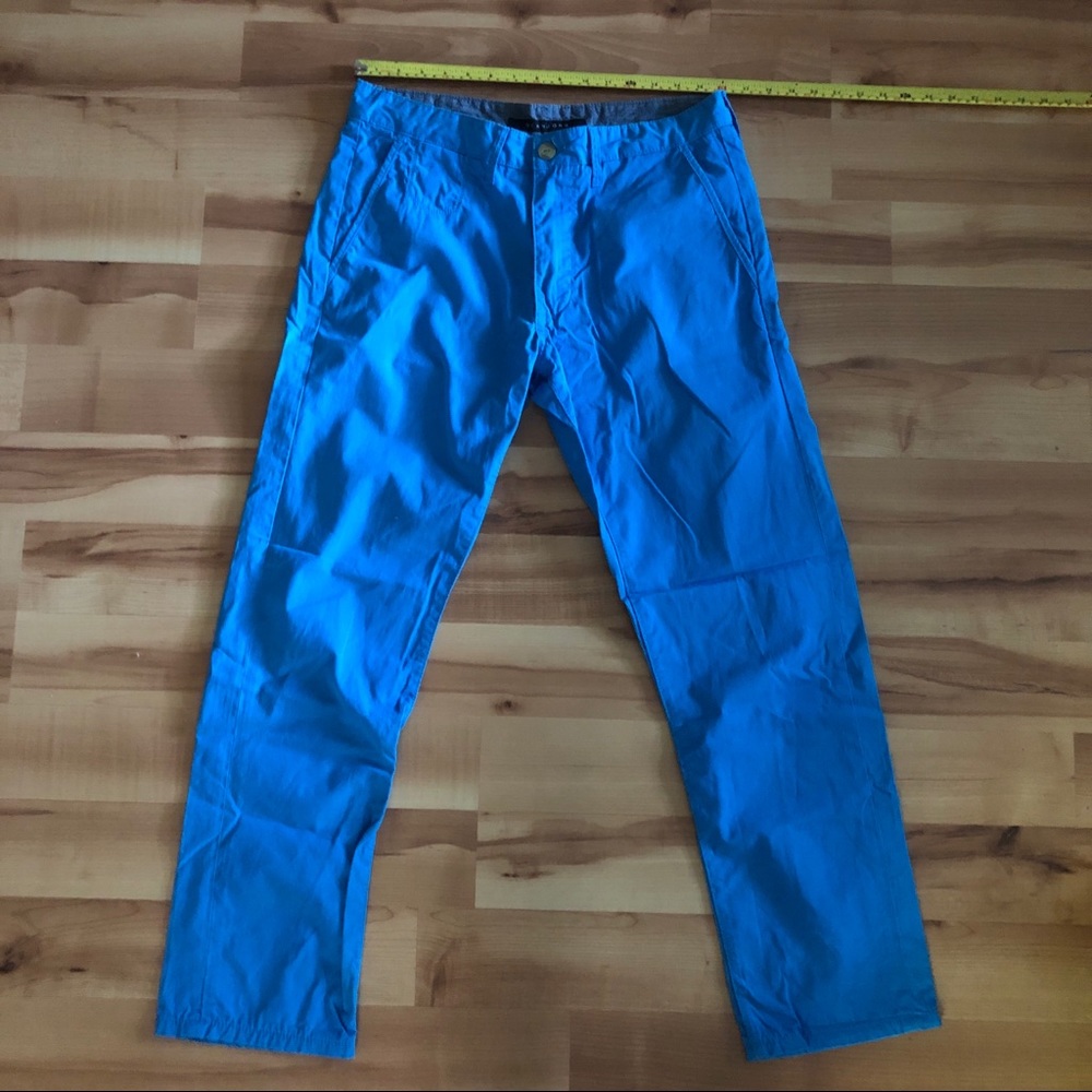 NWOT men cotton blue straight leg pants